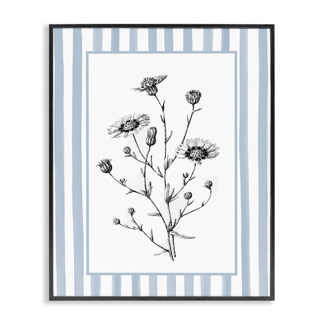 Stupell Industries Herbs in Striped Border Framed Giclee, design by Lettered and Lined